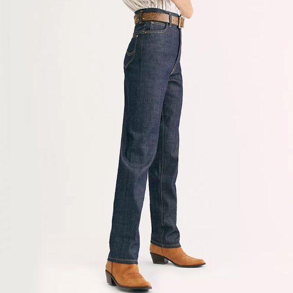 NWT Free People x Lee Lady Rider Jeans Plus Size 32 - Picture 4 of 15
